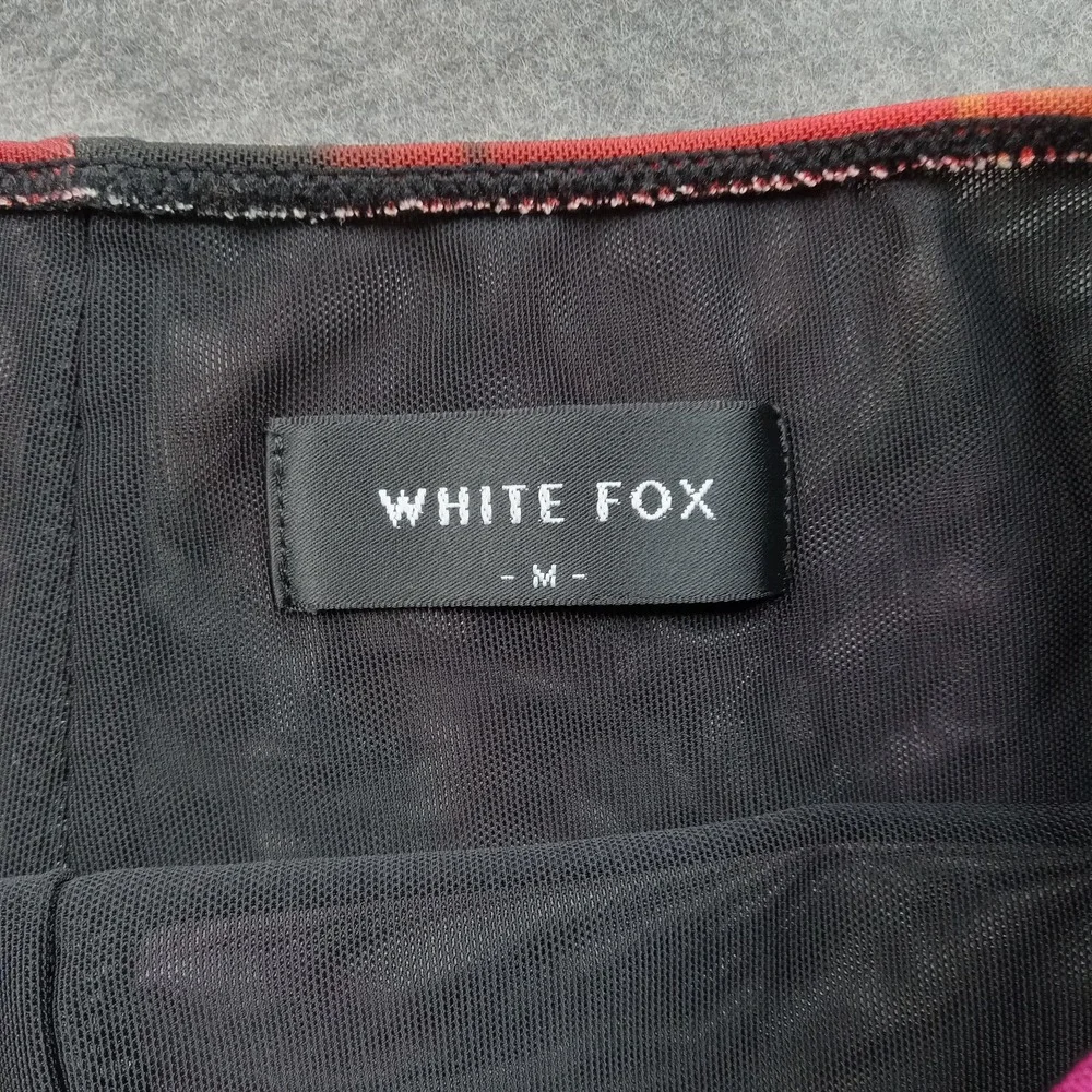 White Fox Shorts Womens Medium Multicolor Mesh High Rise‎ Hot Pants Activewear